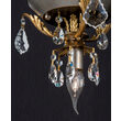 Plafoniera moderna alama antichizata 1xE14/40W, Miramare DL 7-612/1 Silber Gold Orion